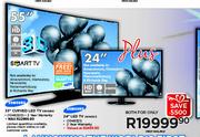 Samsung 55" FHD Smart 3D Curved LED TV Plus Samsung 24" HD Ready LED TV