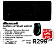 Microsoft Cordless Keyboard & Mouse 2000
