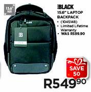 Black 15.6" Laptop Backpack