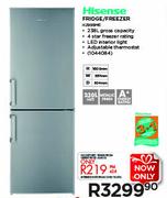 Hisense Fridge/Freezer H299BME