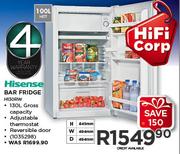 Hisense 100Ltr Bar Fridge H130RW
