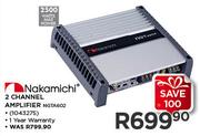 Nakamichi 2 Channel Amplifier NGTA602