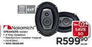 Nakamichi 6x9" Speakers NSE953-Per Pair