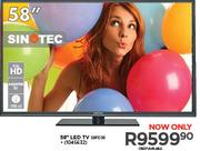 Sinotec 58" HD LED TV 58FD38