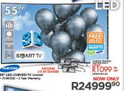 Samsung 55" 3D HD LED Curved TV 55H8000