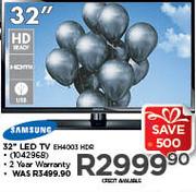 Samsung 32" HD LED TV EH4003 HDR
