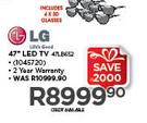 LG 47" 3D HD LED Smart TV 47LB652 