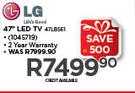 LG 47" HD LED TV 47LB561
