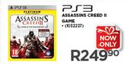 PS3 Assassins Creed II Game
