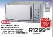 Defy 34Ltr Electronic Grill Microwave DMO343