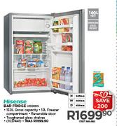 Hisense 100Ltr Bar Fridge H130RMS