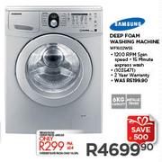 Samsung 6kg Deep Foam Washing Machine WF1602WSS