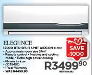 Elegance 12000 BTU Split Unit Aircon ELS912