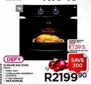 Defy Slimline 600 Oven