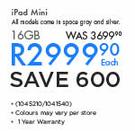 iPad 16GB Mini