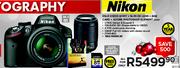 Nikon DSLR D 3200 Body + 18-55 DX Lens + 8GB Card + Adobe Photoshop Element