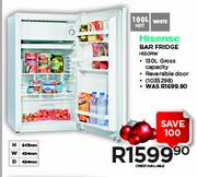Hisense 100Ltr Bar Fridge H130RW