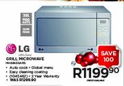LG 28Ltr Grill Microwave MH6843GARS
