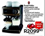 Russell Hobbs Cafe Bariste One Touch Auto Coffee Maker