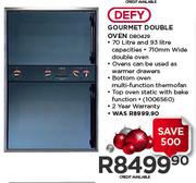 Defy Gourmet Double Oven DBO429