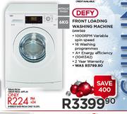 Defy 6Kg Metallic Finish Front Loading Washing Machine DAW369