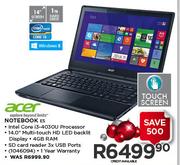 Acer Notebook E5