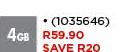 SanDisk Cruzer Blade 4GB Flash Drive