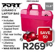 Port Lugano II Laptop Pink Bag-15.6"