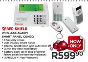 Red Shield Wireless Alarm Smart Panel Combo