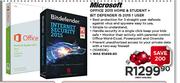 Microsoft Office 2013 Home & Student + Bit Defender Is 2015 1 User