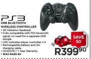 PS3 ORB Bluetooth Wireless Controller