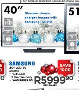 Samsung 40" LED TV(40H5100)