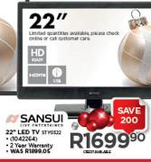 Sansui 22" LED TV STY0322