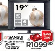 Sansui 19" LCD TV 19STY0419