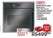 Defy Gemini Petite Chef Oven DBO431