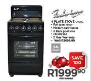 Fuchs-Ware 54Ltr 4 Plate Stove C400G