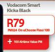 Vodacom Smart Kicka Black-On uChoose Flexi 100