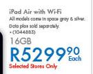 Apple iPad Air With Wi-Fi 16GB-Each