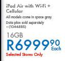Apple iPad Air With Wi-Fi+ Cellular 16GB-Each