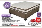 Sleepmasters 152cm Costa Rica Firm Queen Base Set
