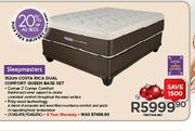 Sleepmasters 152cm Costa Rica Dual Comfort Queen Base Set