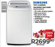 Samsung Top Loading White Washing Machine WA9OH4200SW