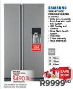Samsung Side-By-Side Metallic Finish Fridge/Freezer RSA1WTMG1