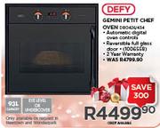 Defy 93Ltr Gemini Petit Chef Oven DBO426/434
