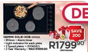 Defy Gemini Solid Hob DHD326
