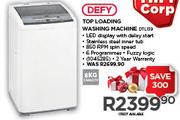 Defy 8kg Top Loading Washing Machine DTL139