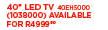 Samsung 40" LED TV 40EH5000