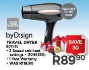 ByD:sign Travel Dryer