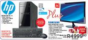 HP Desktop PC 110 plus Samsung 19.5" LED Monitor 20D300
