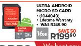 SanDisk Ultra Android Micro SD Card-16GB